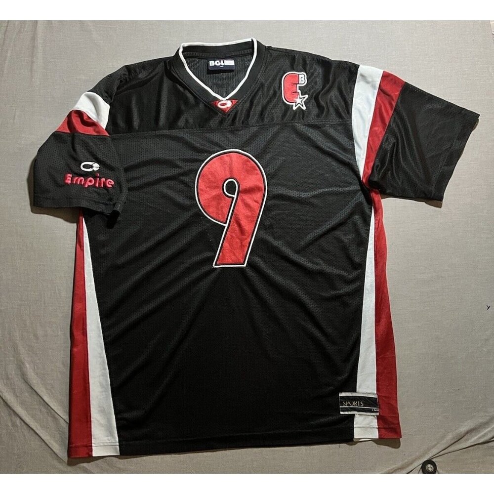 BGL EMPIRE 90s Hip Hop #9 Jersey 2XL Black Sports Classic Short‎ Sleeve Vintage.